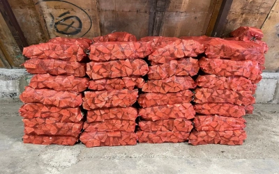 Дрова в сетках